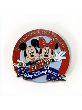 Disney Pin Mickey Mouse And Minnie Mouse Continuing the Tradition WDW Walt World